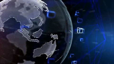 Document on World connection Stock Footage 88543522