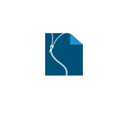 Document zip file vector icon illustration design Stock Illustration