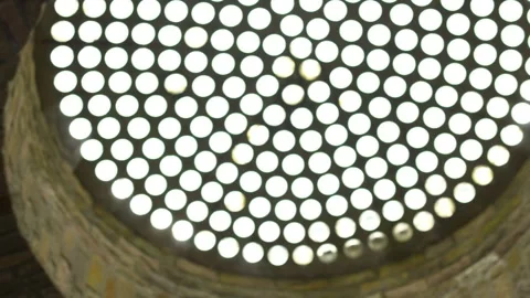Documentary Filler Shot - Circular Window Skylight Stock Footage 325350903
