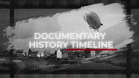 Documentary History Timeline Slideshow Retro Vintage Memories Opener Modèle After Effects