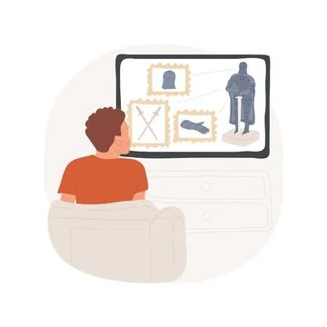 Documentary isolated cartoon vector illustration. Stock Illustration