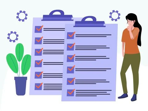 Documentation Concept Illustration Style Stock Illustration