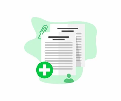 Documentation file page icon design. Office work with documents vector design Stock Illustration