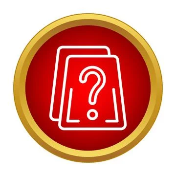 Documentation files with question mark icon Stock Illustration