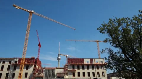 Documentation of large construction site berlin castle detail Stock Footage 41670191