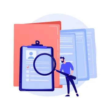 Documentation management vector concept metaphor Stock Illustration