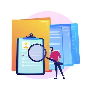 Documentation management vector concept metaphor Stock Illustration