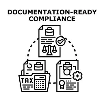 Documentation ready compliance concept vector illustration Stock Illustration