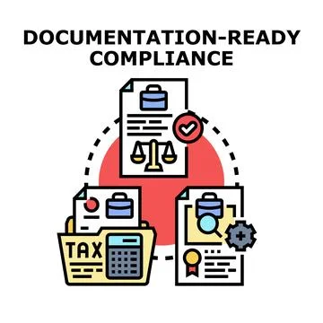 Documentation ready compliance concept vector illustration Stock Illustration