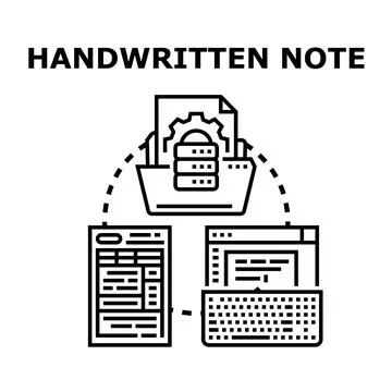 Documenting and processing information management concept Stock Illustration
