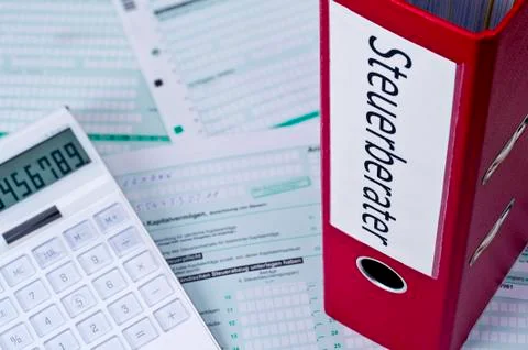 Documents for accountants Stock Photos