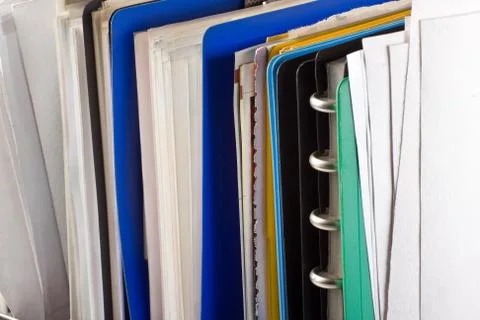 Documents and file folders Stock Photos