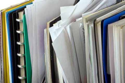 Documents and file folders Stock Photos