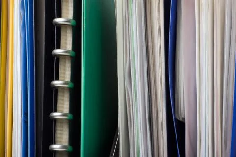 Documents and file folders Stock Photos