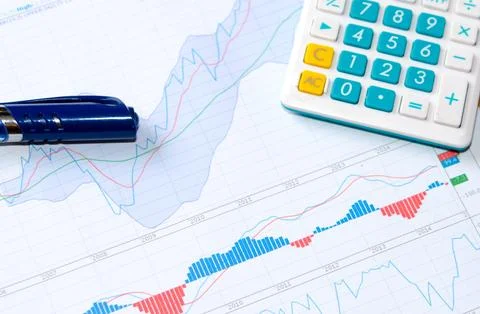 Documents and graphs Stock Photos