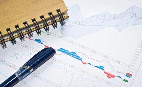 Documents and graphs Stock Photos