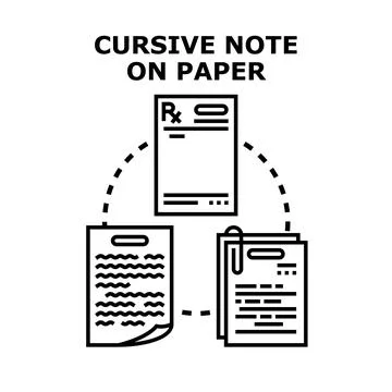 Documents and notes organizing information concept Stock Illustration