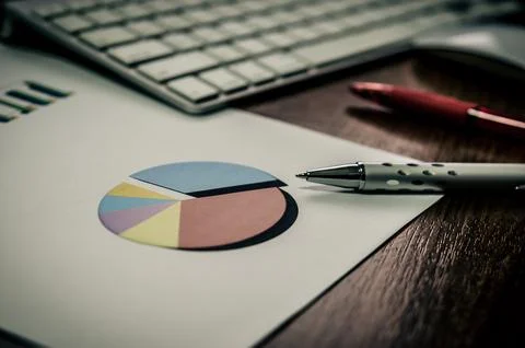 Documents Business graph Stock Photos
