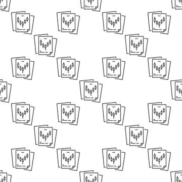 Documents with Candlestick Chart for Trader vector linear seamless pattern Stock Illustration