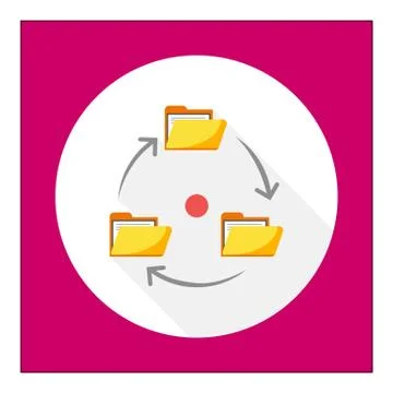Documents circulation Stock Illustration