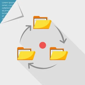 Documents circulation Stock-Illustration