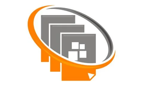 Documents circulation Logo Design Template Vector Stock-Illustration