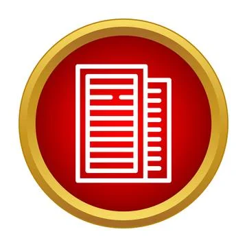 Documents displaying information content in digital format icon Stock Illustration