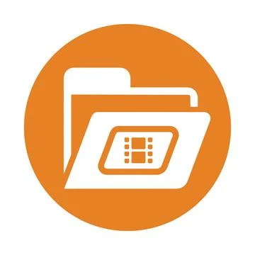 Documents, files, folder, office supplies icon design Stock Illustration