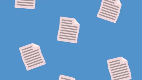 Documents files papers pattern animation 動画素材 171227584