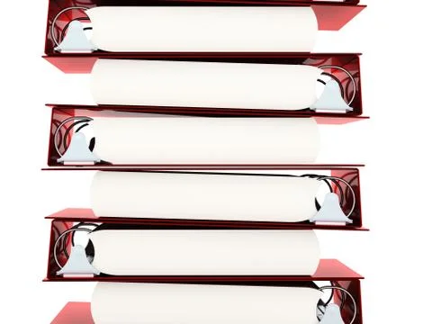 Documents folder book rendered Stock Illustration