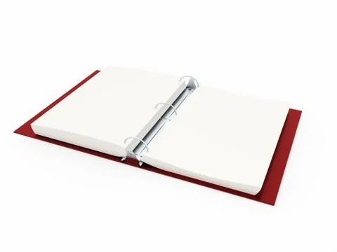 Documents folder book rendered Stock Illustration