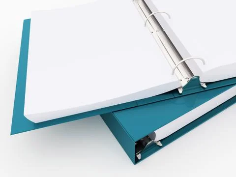 Documents folder book rendered Illustrazione stock