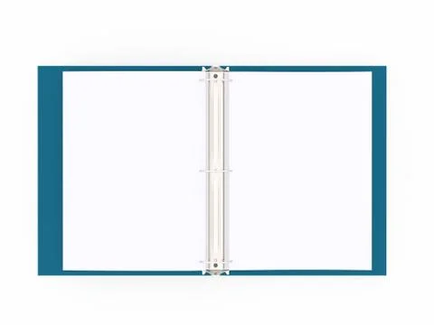 Documents folder book rendered Stock Illustration
