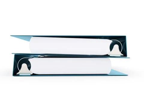 Documents folder book rendered Stock Illustration