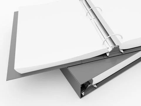 Documents folder book rendered Stock Illustration