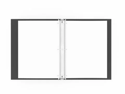 Documents folder book rendered Stock Illustration