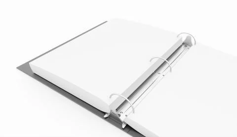 Documents folder book rendered Stock Illustration