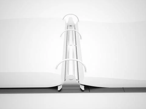 Documents folder book rendered Stock Illustration