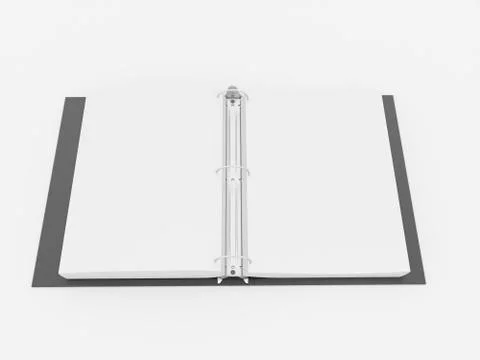 Documents folder book rendered Stock Illustration