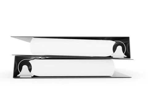 Documents folder book rendered Stock Illustration