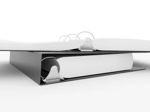 Documents folder book rendered Stockillustratie