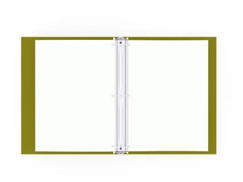 Documents folder book rendered Stock Illustration