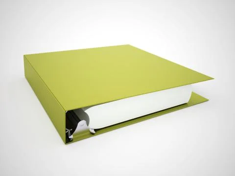 Documents folder book rendered Stock Illustration