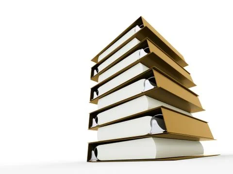 Documents folder book rendered Stockillustratie