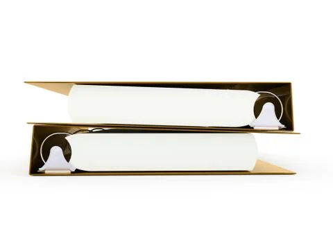 Documents folder book rendered Stock Illustration