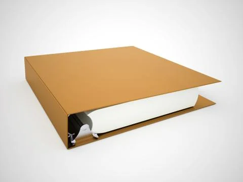 Documents folder book rendered Stock Illustration