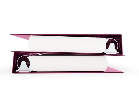 Documents folder book rendered Stock Illustration