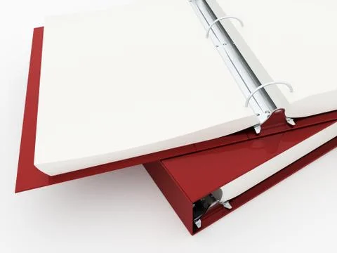 Documents folder book rendered Illustrazione stock