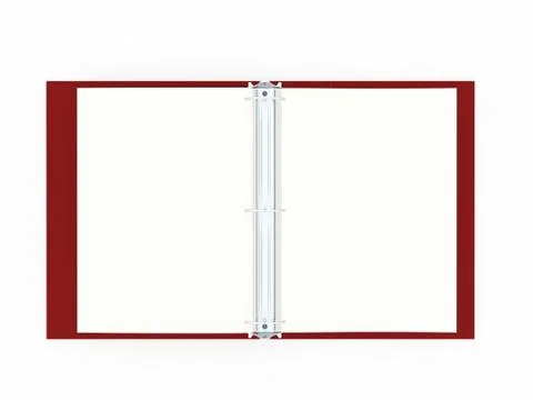 Documents folder book rendered Stock Illustration