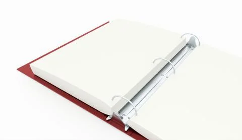 Documents folder book rendered Stock Illustration